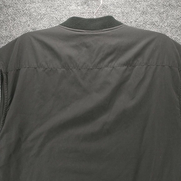 The Broadmoor Men's Zip Up Vest Black Large Fleece Lined Pockets - Picture 8 of 13